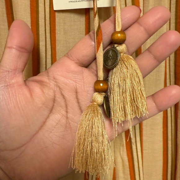 Spell Impala Lily Pants in Gold floral stripes Comfortable Comfy Vacation XL - Picture 9 of 15